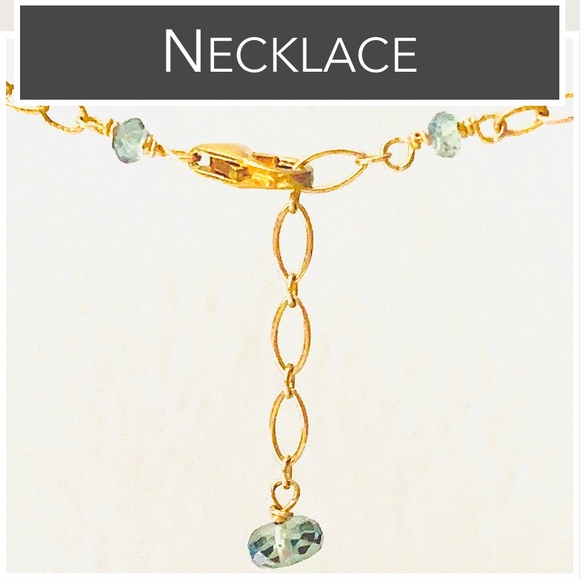 14K GF Sea Glass & Labradorite Necklace (14K Gold-Filled) - Picture 11 of 16